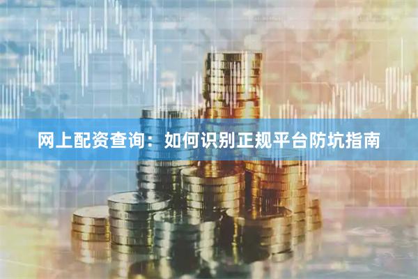 网上配资查询：如何识别正规平台防坑指南